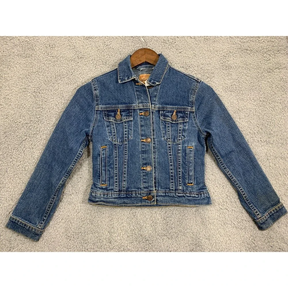 Levi Strauss Signature Denim Blue Jean Youth Button-up Jacket Large (L) - Picture 1 of 13